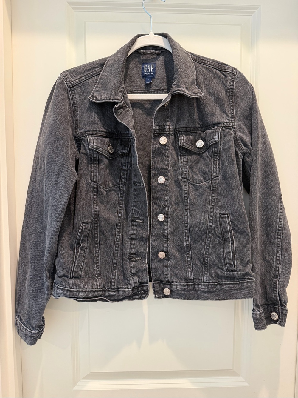 GAP Black Washed Denim Jacket